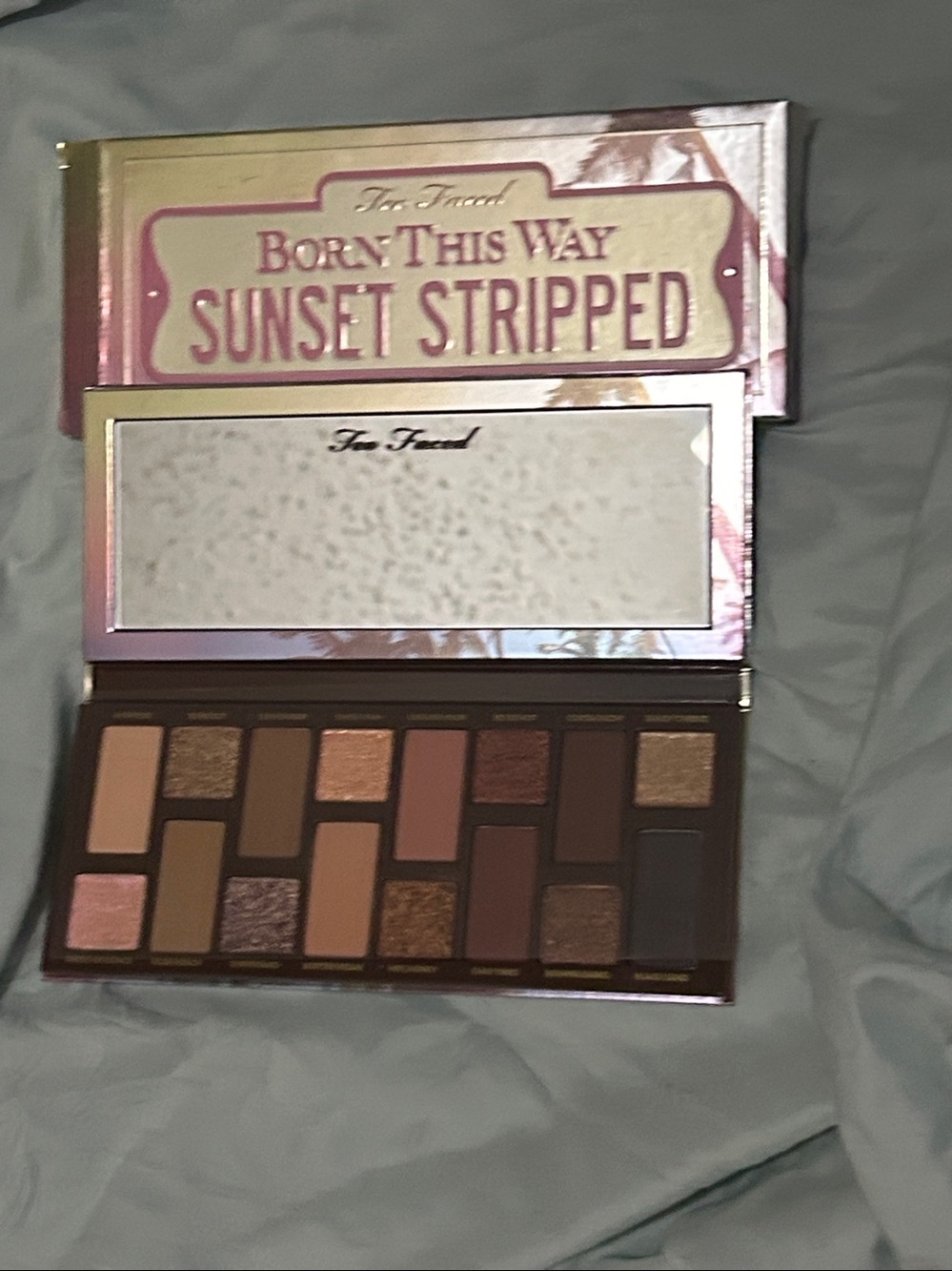 Too Faced Sunset Stripped Eyeshadow Palette in Pink and Gold